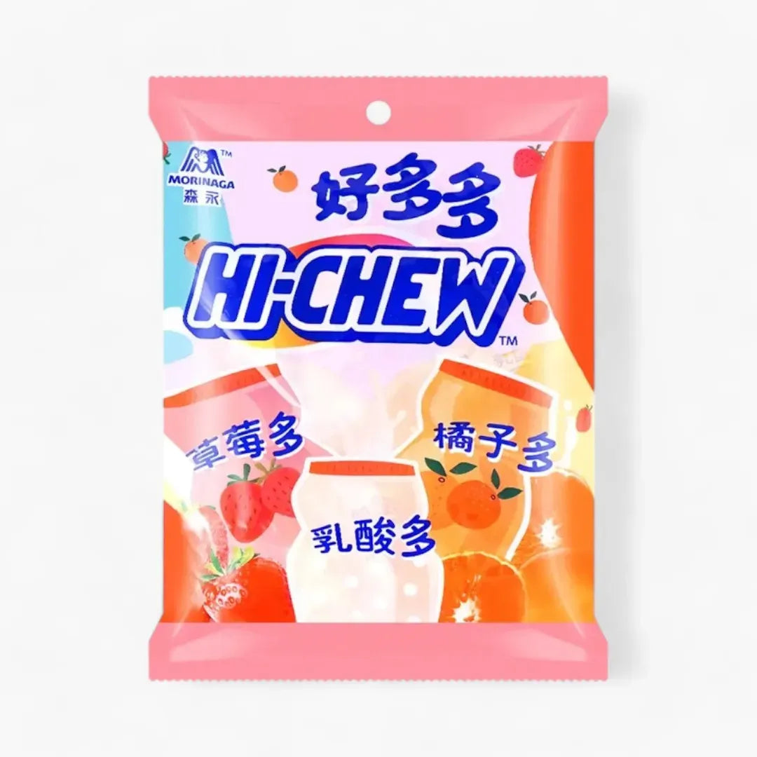 Morinaga Hi-Chew Soft Candy Strawberry-Orange-Yogurt (Taiwan)